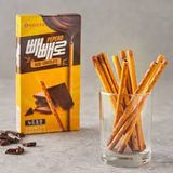 Que Pepero Trần Nhân Socola Lotte Hàn Quốc 50g / 롯데) 누드 초코 빼뺴로 50g