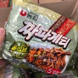 Nongshim - Thùng 40 Gói Mì Trộn Tương Đen Japaghetti Hàn Quốc Ăn Liền ( 40 gói x 140 gam)