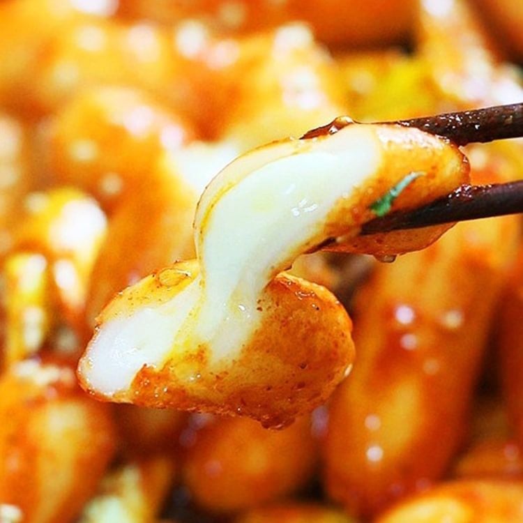 Bánh gạo Topokki hoa sao tim xốt dầu mè gói 102g  Đặt hàng Coop Online
