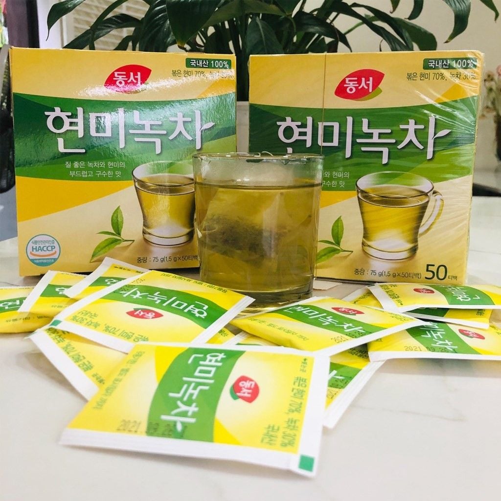 trà xanh gạo lứt uống có tốt không