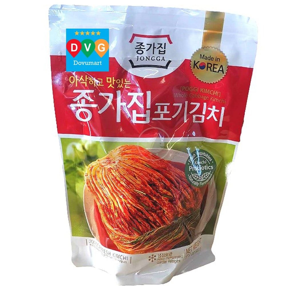Kim Chi Ăn Liền Poggi Kimchi hàng nội địa Hàn Quốc Gói 500G – dovumart