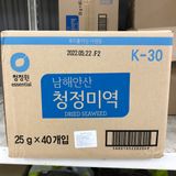Bán Sỉ Thùng 40 Gói Rong Biển Khô Nấu Canh Hàn Quốc 25 Gam / 대상) 청정미역 25g