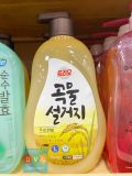 Nước Rửa Chén Chiết Xuất Cám Gạo Đóng Chai Aekyung Hàn Quốc 750ML / 애경) 트리오 곡물 용기-쌀겨 750ML