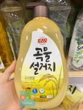 Nước Rửa Chén Chiết Xuất Cám Gạo Đóng Chai Aekyung Hàn Quốc 750ML / 애경) 트리오 곡물 용기-쌀겨 750ML