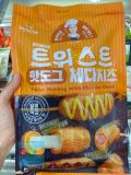 Hotdog Xoắn Phô Mai Cheddar Hàn Quốc Gói 400G ( 5 chiếc Hotdog) / 옥두식품) 트위스트 핫도그 체다치즈 400G