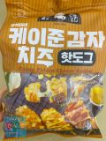 Hotdog Khoai Tây Phomai Cajun Hàn Quốc Gói 400G ( 4 Chiếc Hotdog) / 옥두식품) 케이준감자치즈 핫도그 400G