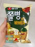 Bim Bim Jjolpyeong BBQ Nongshim Hàn Quốc 82g / 농심)쫄병스낵 바베큐맛 82G