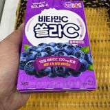 Kẹo Solar Vitamin C Hương Việt Quất Koreaeundan Hàn Quốc Hộp 60 Gam 30 Viên