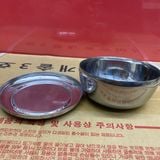 Set Bát Inox Hàn Quốc Gồm Bát Và Nắp Size 10 CM