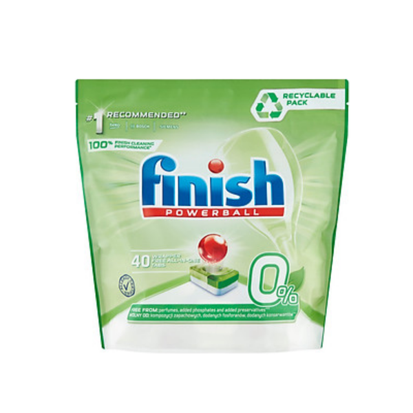  Viên rửa bát Finish All in 1 max hữu cơ Eco 0% loại 40 viên 