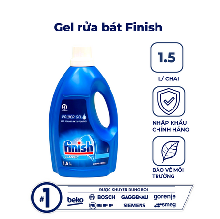  Gel rửa bát Finish Classic 1.5L 