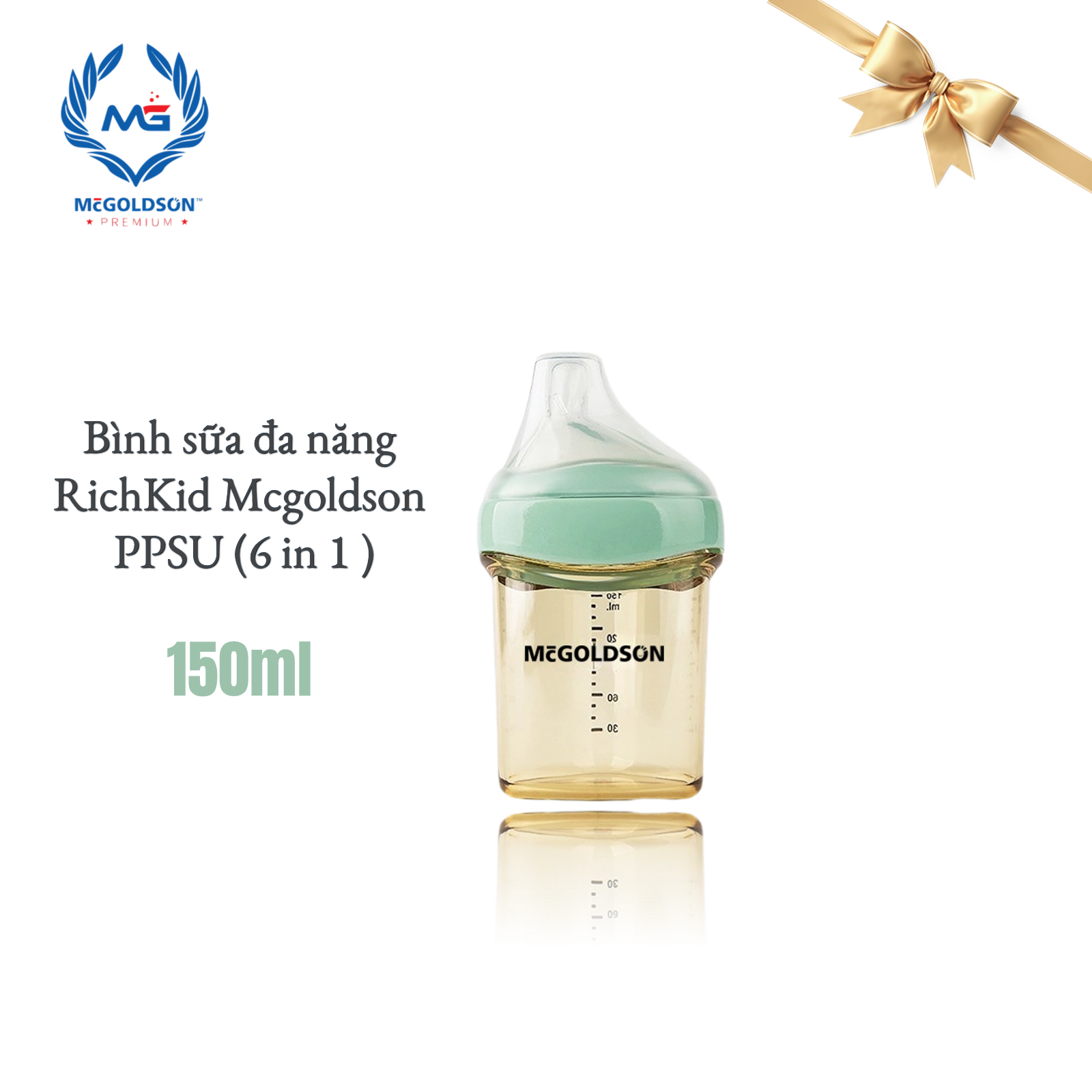  Bình sữa đa năng RICHKID-McGOLDSON PPSU Plus (6 in 1) 