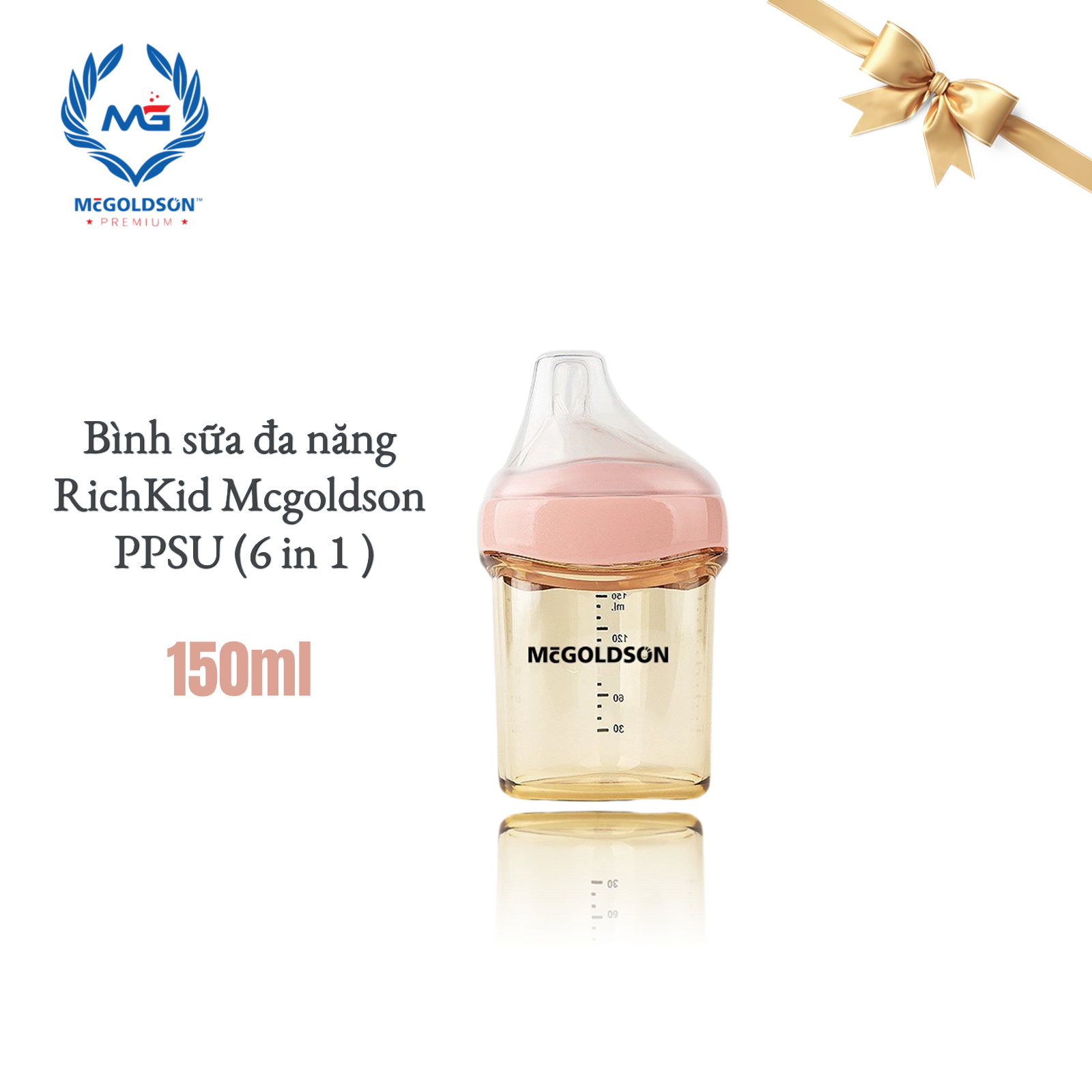  Bình sữa đa năng RICHKID-McGOLDSON PPSU Plus (6 in 1) 