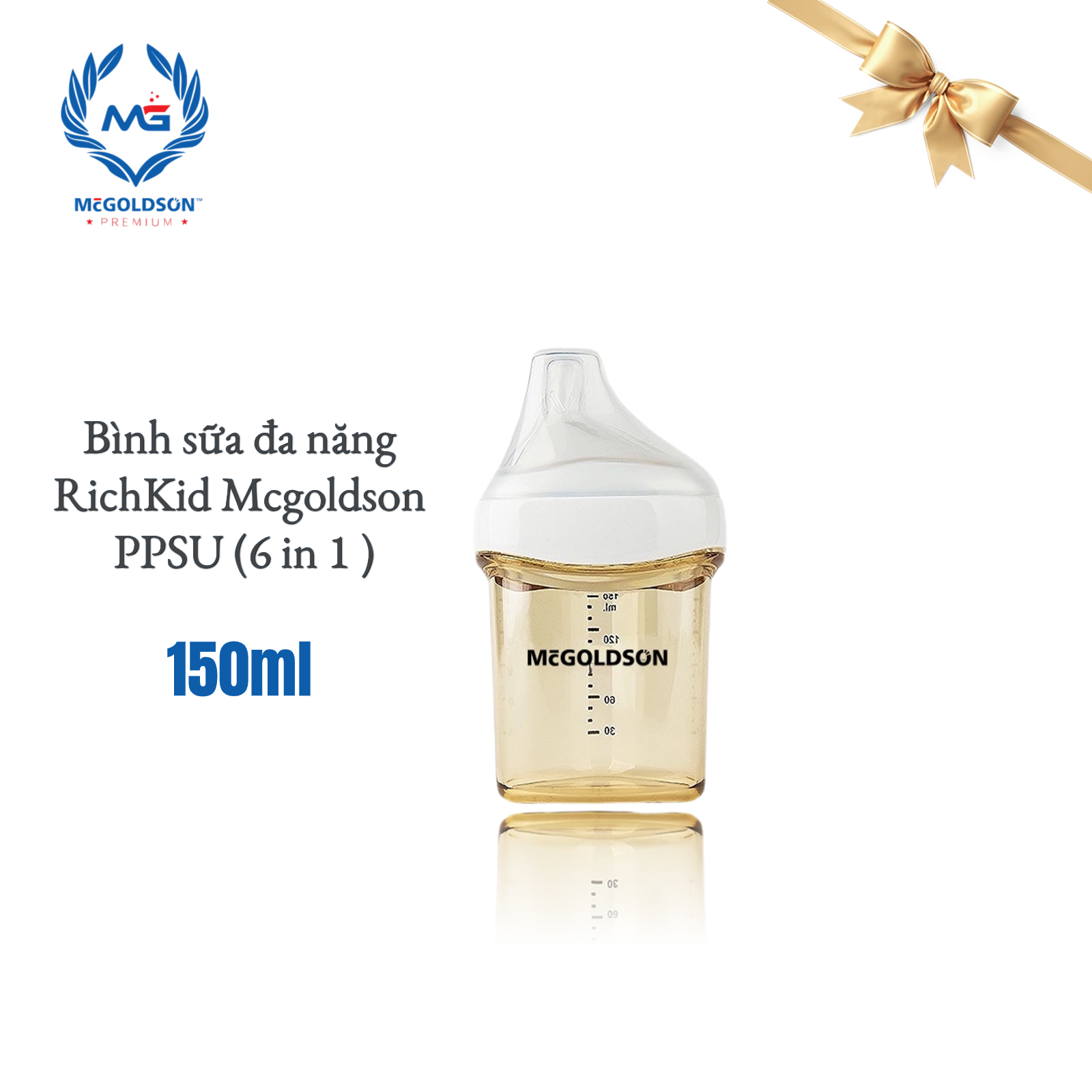  Bình sữa đa năng RICHKID-McGOLDSON PPSU Plus (6 in 1) 