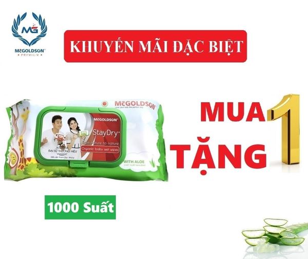  Khăn ướt trẻ em StayDry 100 tờ không hương (Con Hưu) 