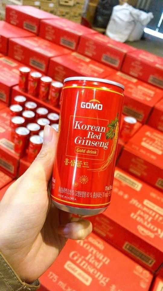  Nước Sâm Tăng Lực GOMO (175ml x 30 lon) - Hàng nhập khẩu Hàn Quốc 