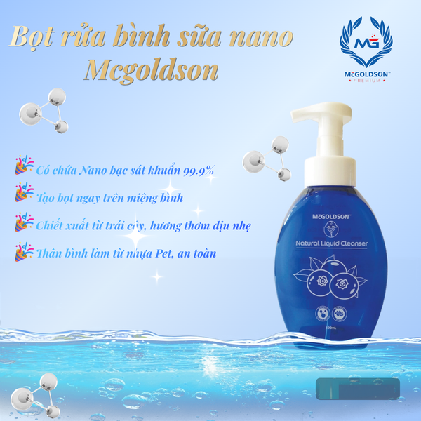  Bọt rửa bình sữa Nano Mcgoldson 500ml 