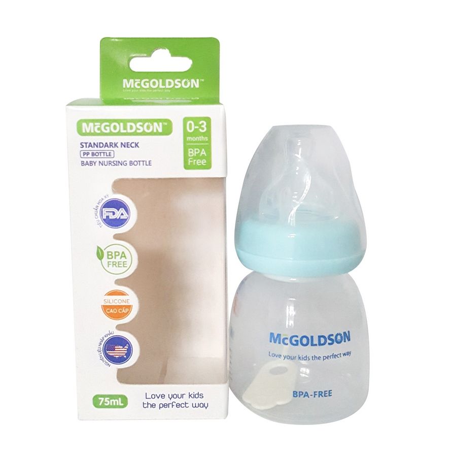  Bình sữa McGoldson  PP cổ hẹp 75ml 