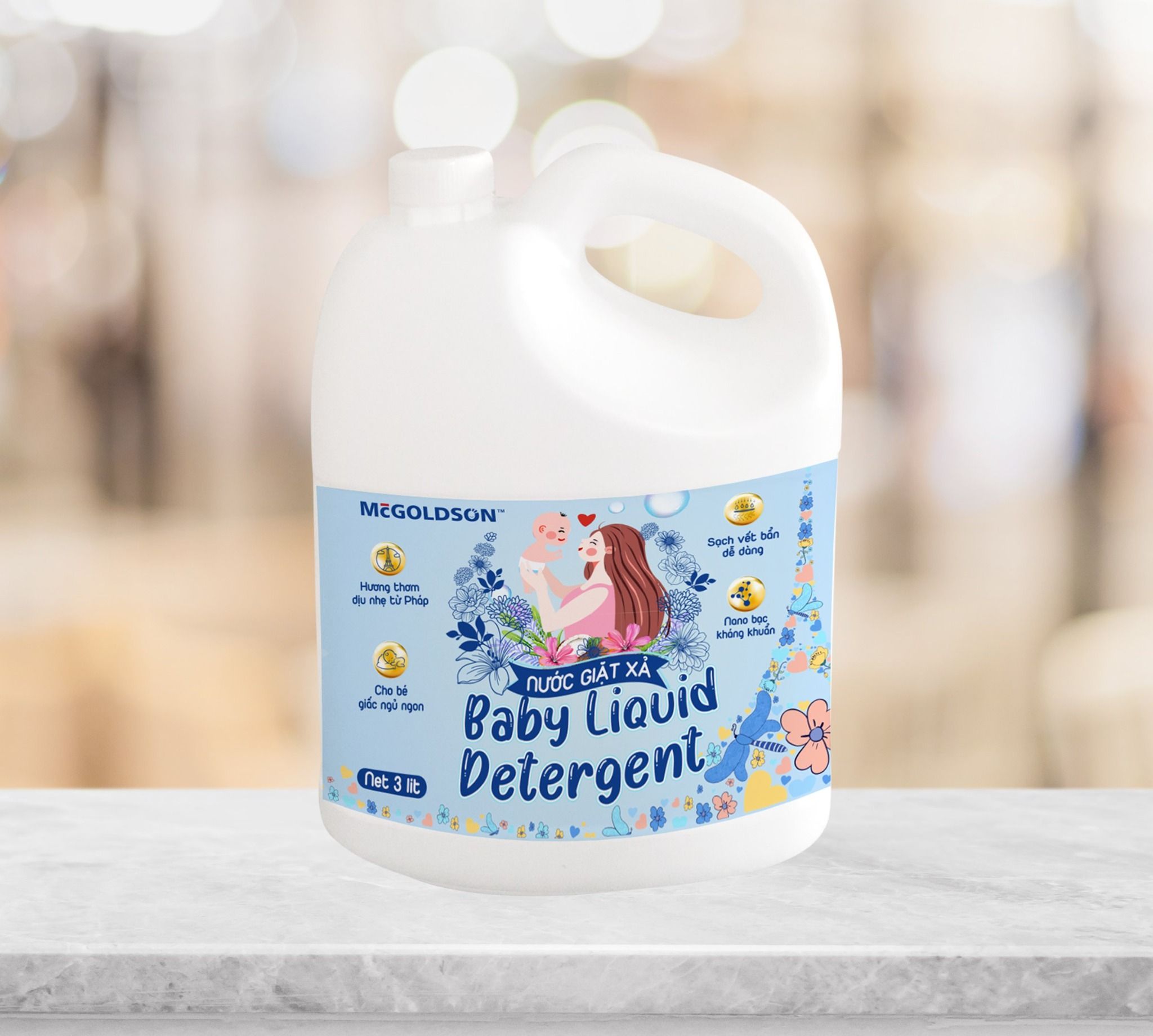  Nước giặt xả Baby Liquid Detergent 3000 mL 