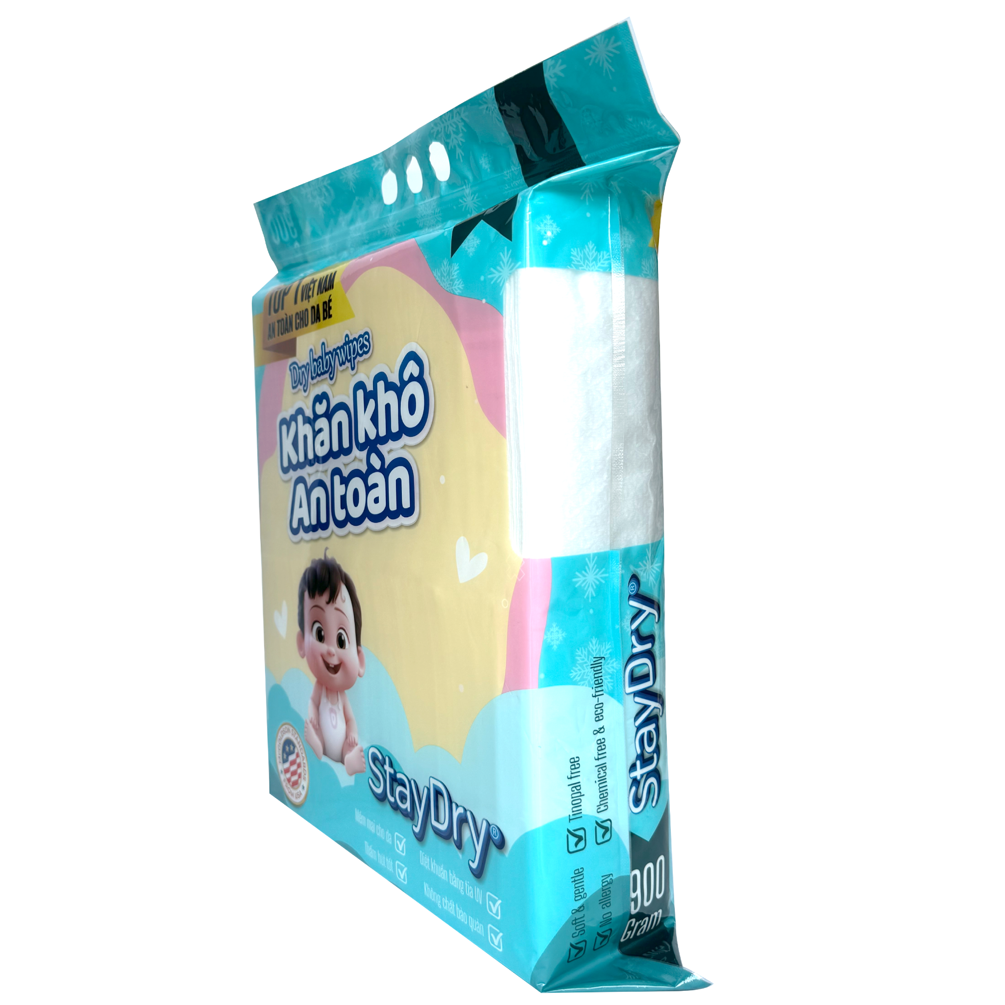  Dry baby wipes-Khăn khô an toàn StayDry 