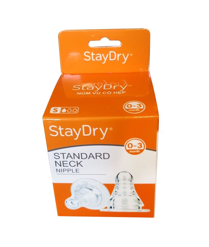  Núm vú cổ hẹp StayDry (2 cái/hộp) 