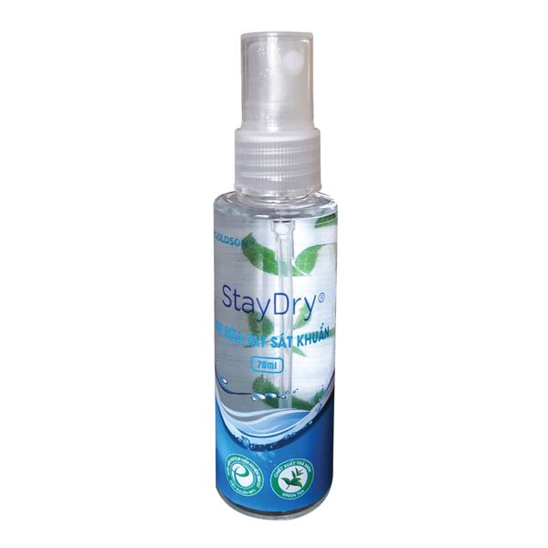  Xịt rửa tay sát khuẩn StayDry 70ml 