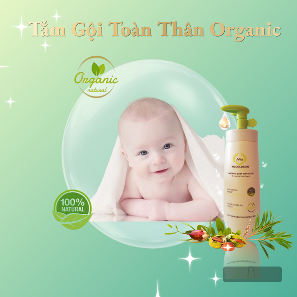  Tắm gội toàn thân Organic (ORGANIC BABY TOP TO TOE) 350mL 