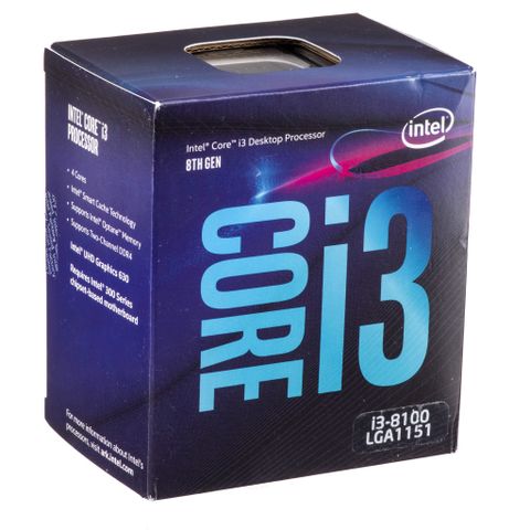 CPU Intel Core i3 8100 (3.60Ghz/ 6Mb cache) Coffee Lake