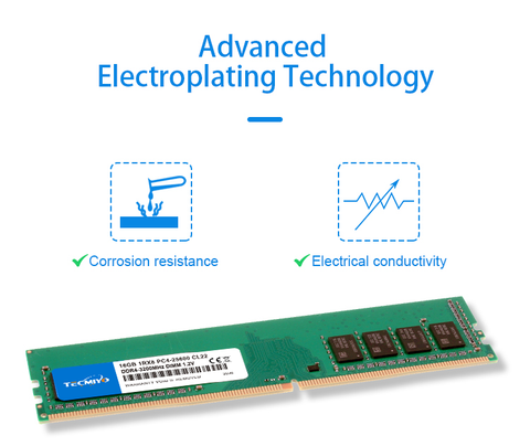 Bộ nhớ trong Tecmiyo DDR4 16Gb bus 3200MHZ UDIMM Memoria Ram 25600 CL22 Chipset Samsung