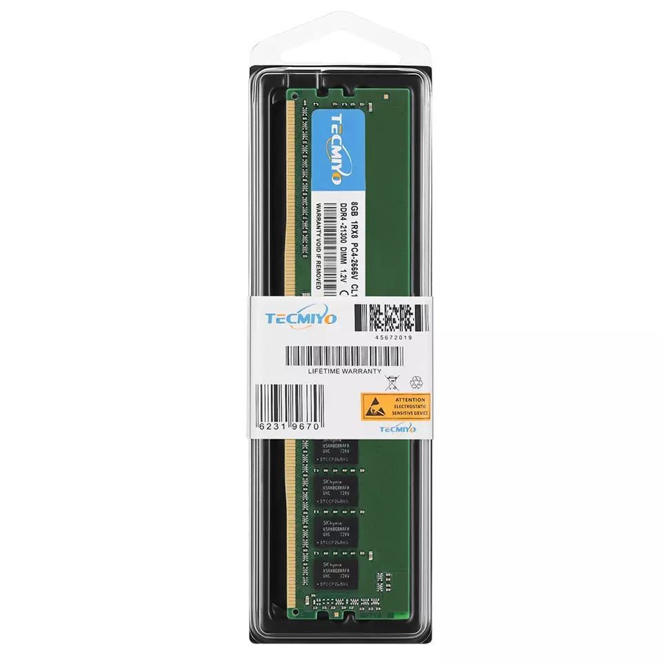 Bộ nhớ trong Tecmiyo DDR4 8Gb bus 2666MHZ UDIMM Memoria Ram 25600 CL22 Chipset Samsung