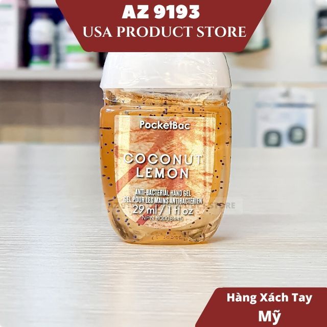  Gel Rửa Tay Khô Bath And Body Works (BBW) Coconut Lemon 29ml 