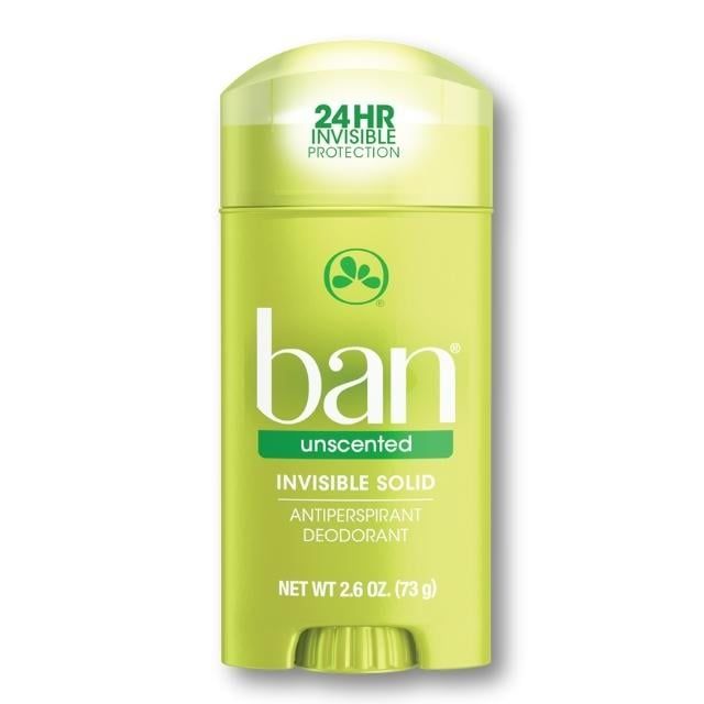  Lăn Khử Mùi Nữ BAN UNSCENTED (Không Mùi), Dạn Sáp Trắng, 73g 