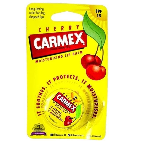  Son Dưỡng Môi Carmex, Cherry, Hủ 7.5g, SPF 15 