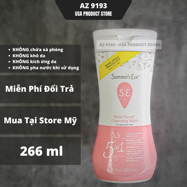  Dung Dịch Vệ Sinh Summers Eve Sheer Floral 266ml 