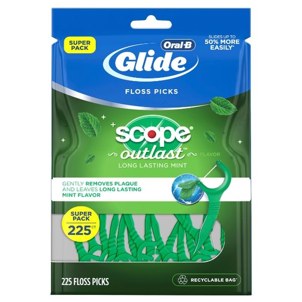  Tăm Chỉ Nha Khoa GLIDE Oral B Scope Outlast 225 tăm | Hàng Mỹ 