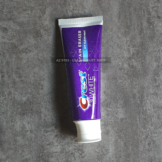  Kem Đánh Răng Crest 3D White Stain Eraser vị ICY CLEAN MINT 99g 