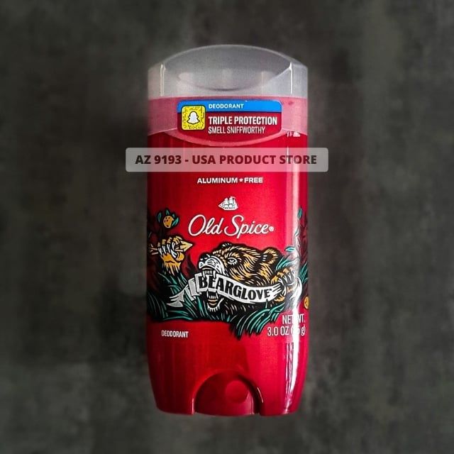  Lăn Khử Mùi Old Spice Wild Collection BEARGLOVE - Sáp Xanh 85g 