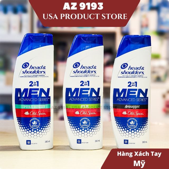  Dầu Gội Xả Head & Shoulders 2 trong 1 FIJI 380ml 