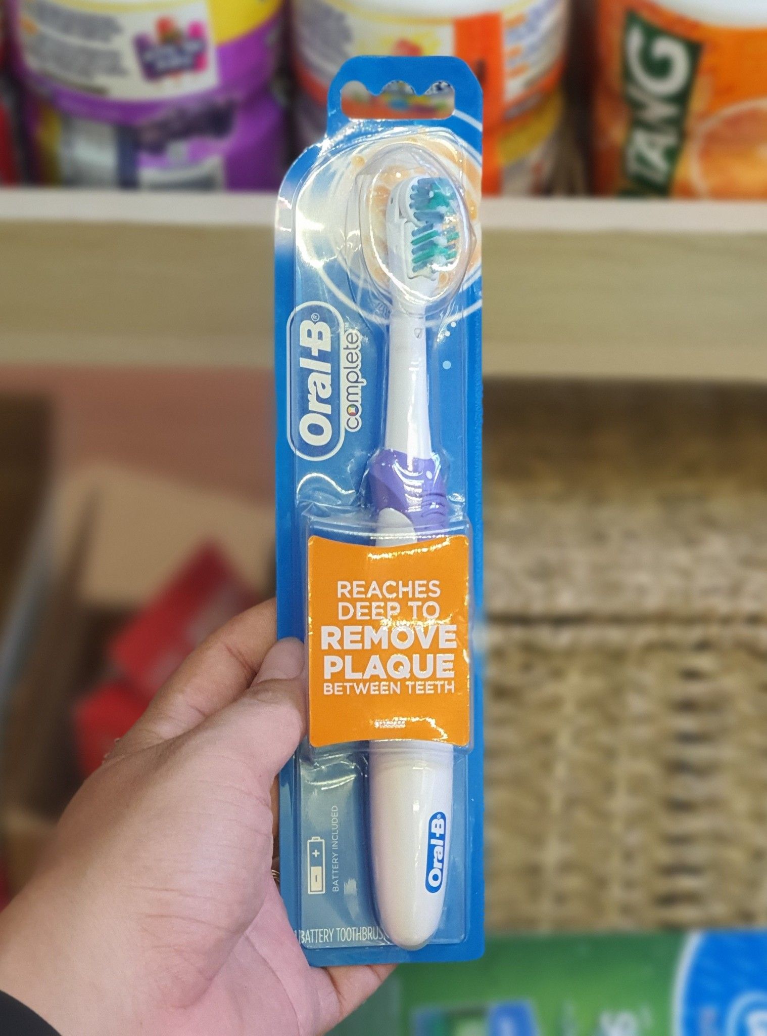  Bàn Chải Pin Oral B Complete Màu Tím 