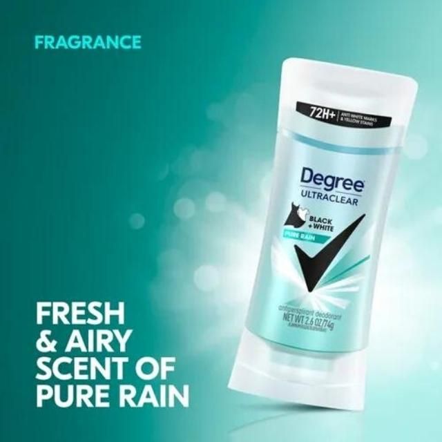  Lăn Khử Mùi Nữ Degree MotionSense PURE RAIN - Sáp Trắng 74g 