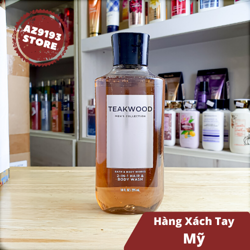  Tắm gội nam Bath And Body Works Teakwood 2in1 295ml 