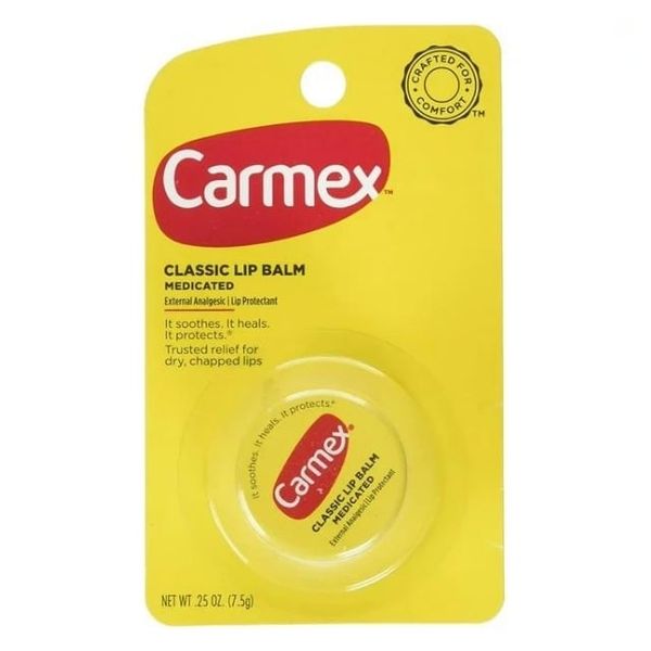  Son Dưỡng Môi CARMEX, Dạng Hủ, 7.5g, Có Hộp - Hàng Mỹ 