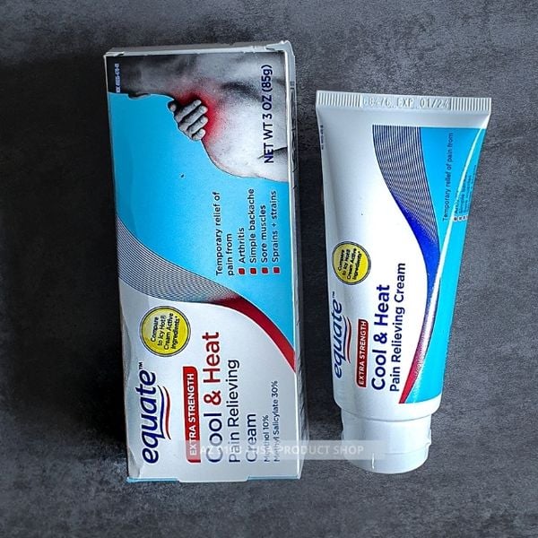  Kem xoa bóp giảm đau Equate Extra Strength COOL and HEAT Pain Relieving Cream 85g 