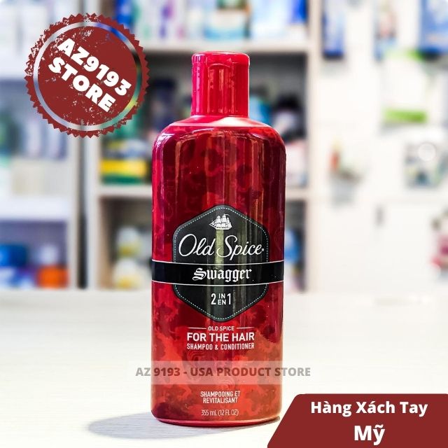  Dầu Gội Nam 2 trong 1 Old Spice Swagger 355ml (12oz) 