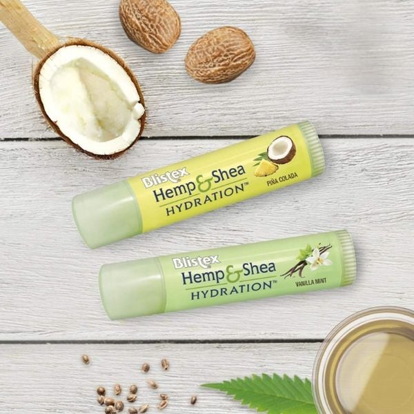  Son Dưỡng Môi BLISTEX Hemp And Shea Hydration, Set 2, 4.25g/ Thỏi, Hàng Mỹ 