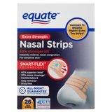  Miếng Dán Chống Ngáy Equate Nasal Strips Extra Strength Tan (26 miếng dán màu) 