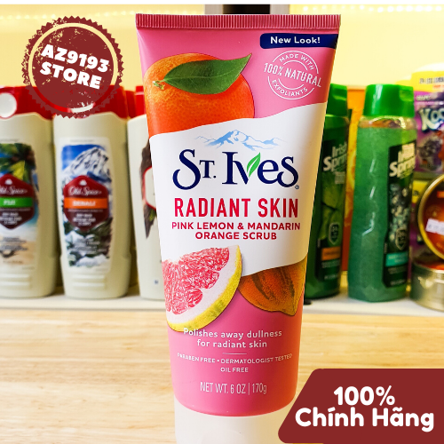  Rửa Mặt St.Ives Pink Lemon & Mandarin Orange Scrub 170g 