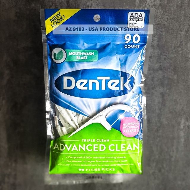  Tăm Chỉ Nha Khoa Dentek Triple Clean Advanced Clean - 90 Tăm 