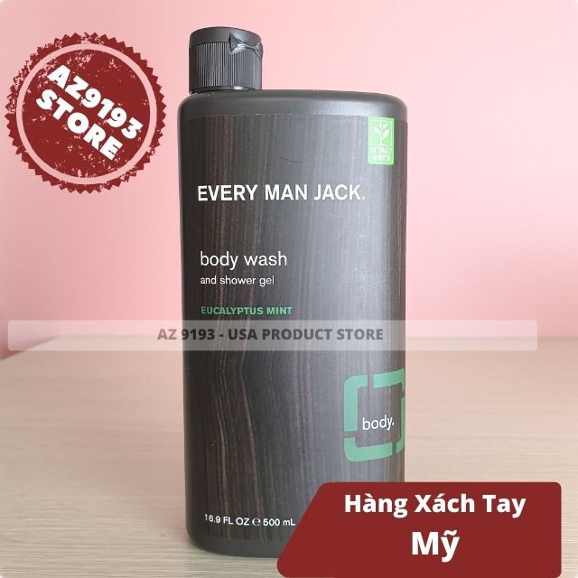  Sữa Tắm Every Man Jack  EUCALYPTUS MINT 500ml 