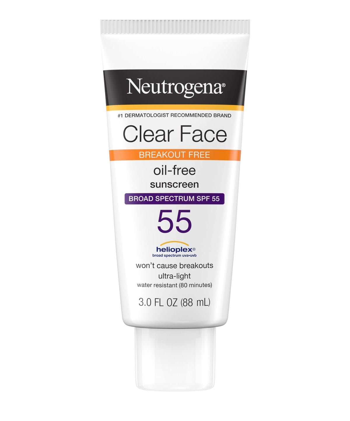  Kem Chống Nắng Neutrogena Clear Face Oil-Free SPF55 88ml 